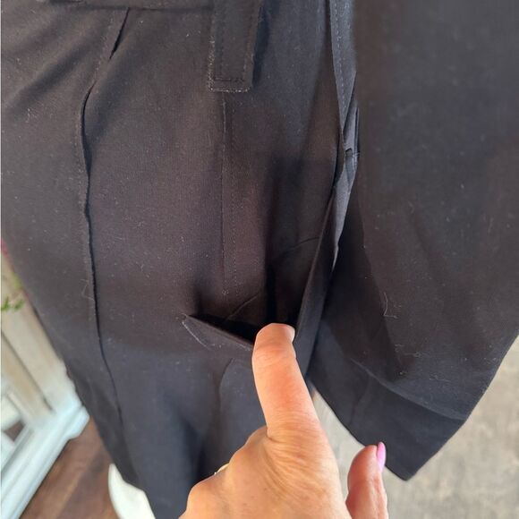 bb dakota long black jacket/trenchcoat with tie - Picture 4 of 6